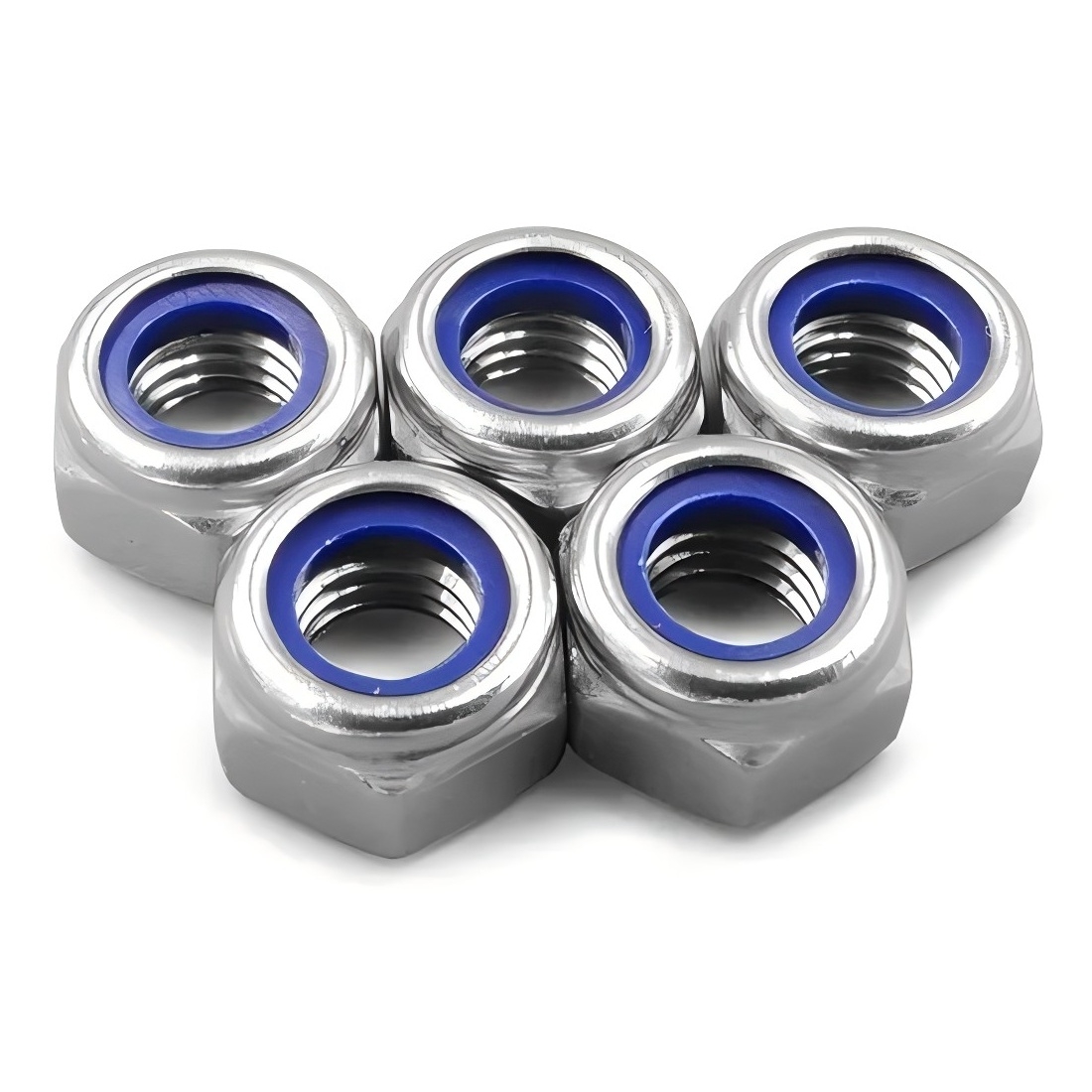 DIN 982 Prevailing Torque Type Hexagon Thick Nuts with Non-Metallic Insert Countersunk (Oval) Head 