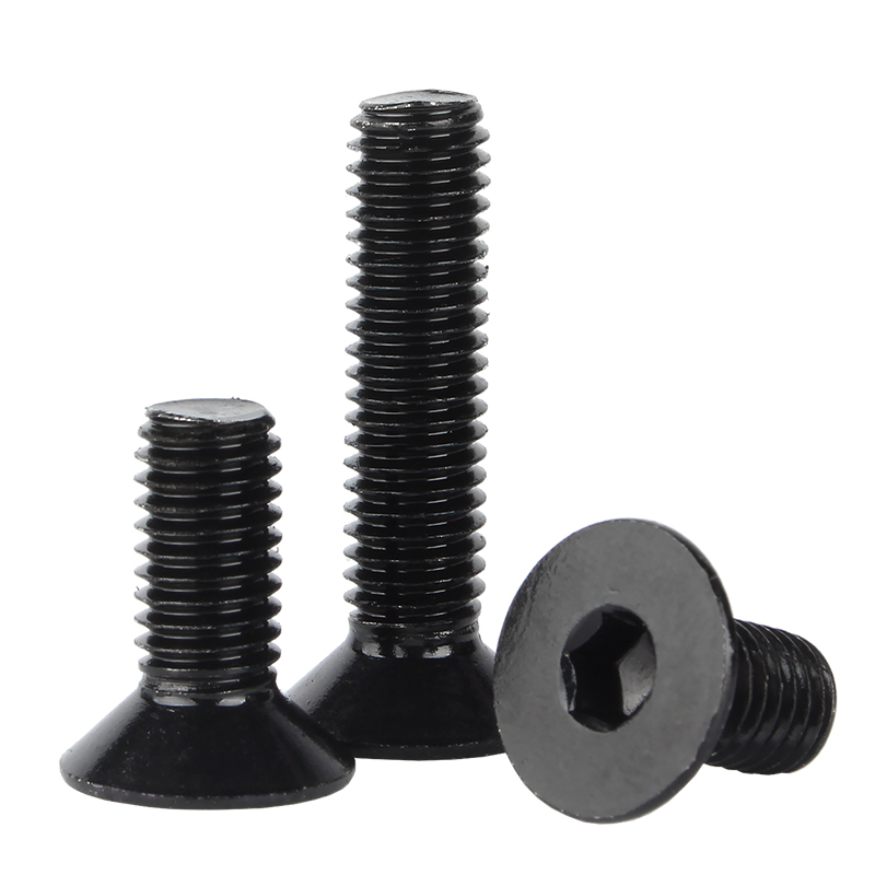 Black Oxide Zinc Hex Socket Bolts, low-profile countersunk head, auto parts